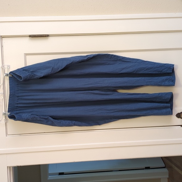 Universal Standard Pants - UNIVERSAL STANDARD L 22/24 Bleu Scolaire Iris Linen Pull on Pants GUC